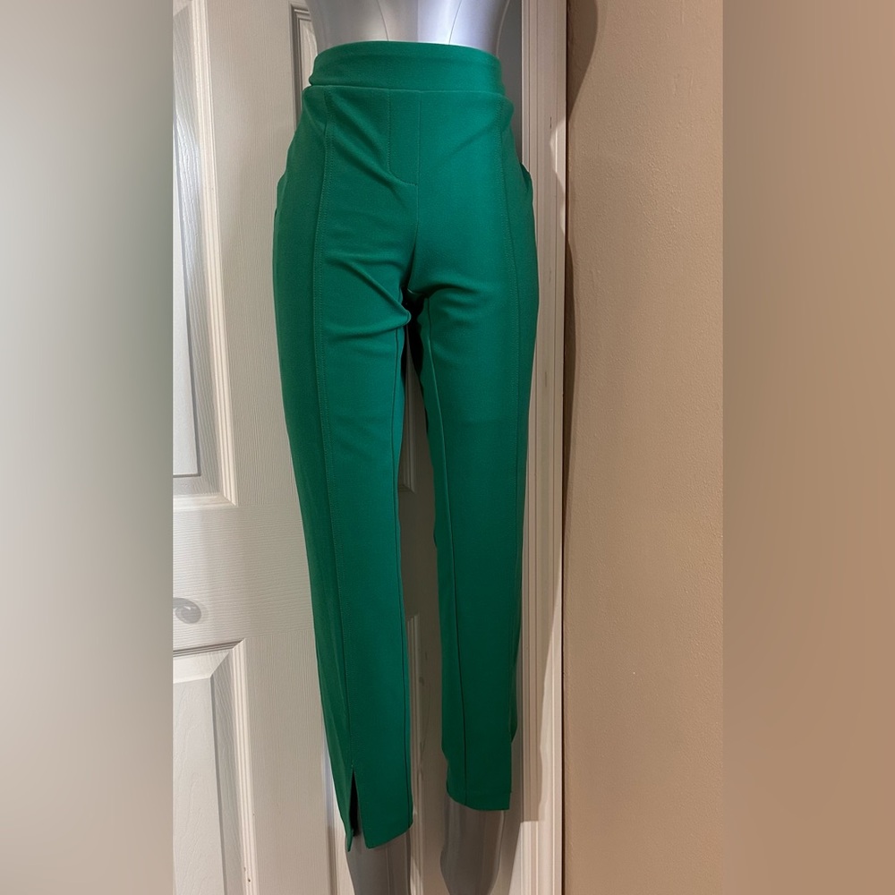 Soho Vibrant Green Straight Leg Pants